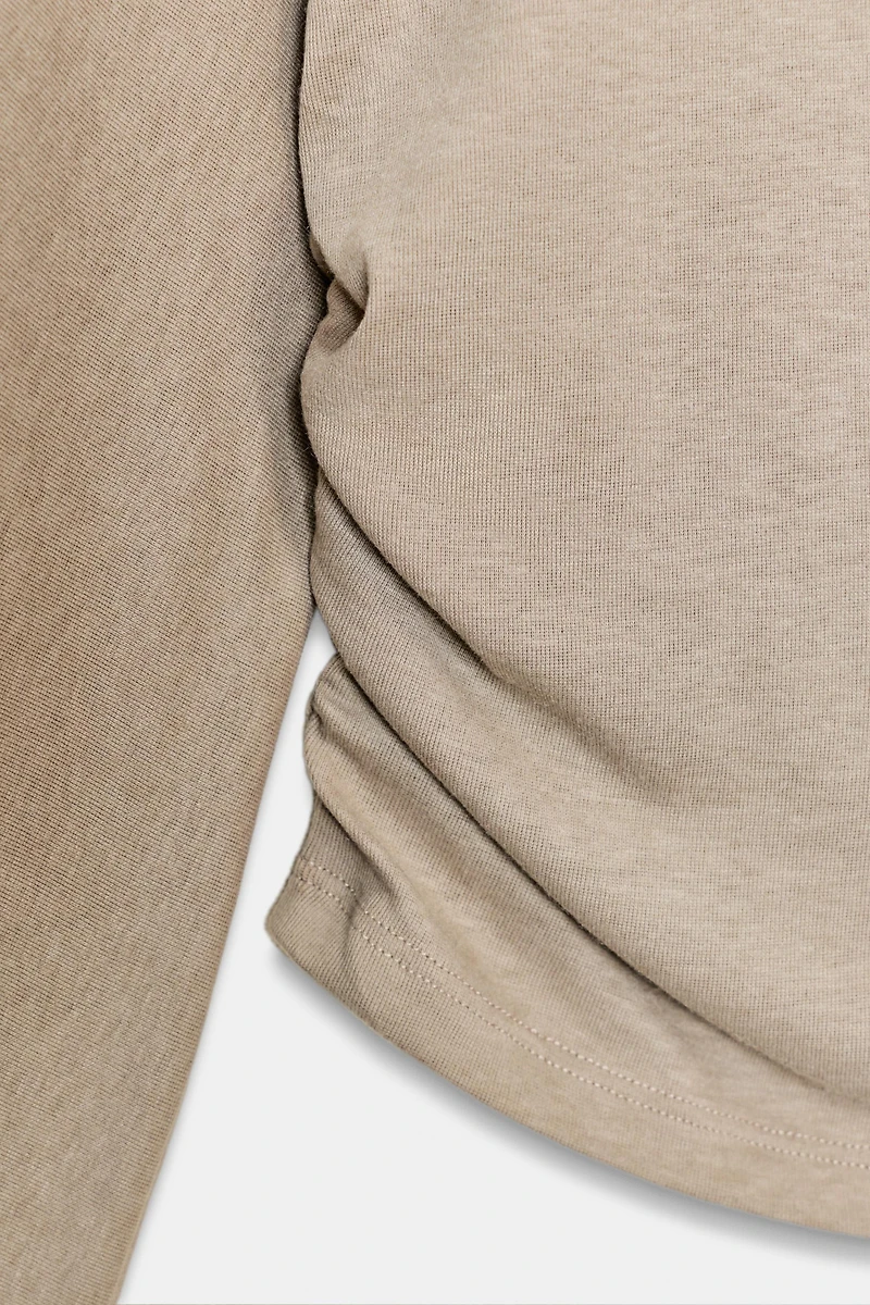 T-SHIRT DRAPÉ LATÉRAL
