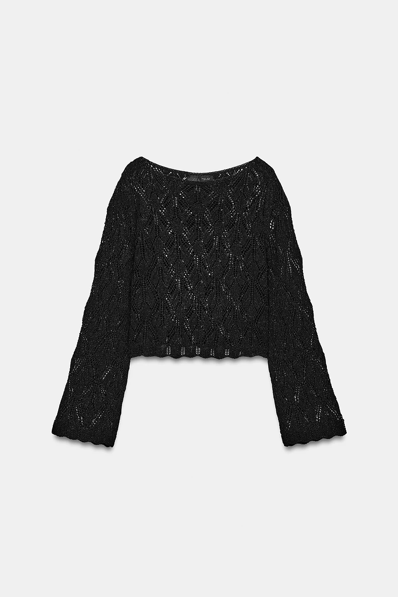 POINTELLE KNIT JUMPER