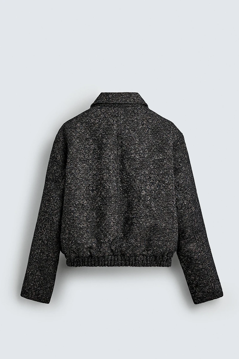 TEXTURED JACQUARD JACKET