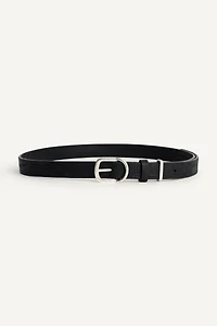 CONTRAST LEATHER BELT