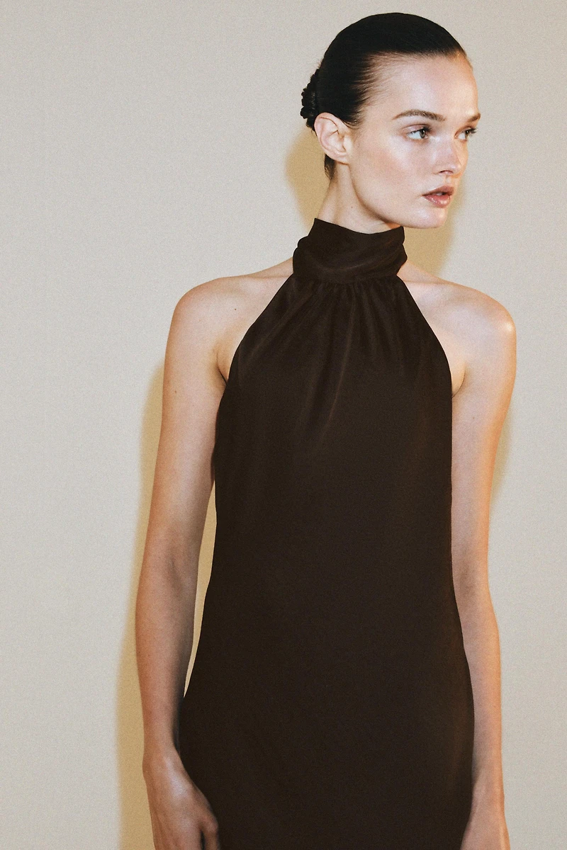 ROBE HALTER SATINÉE ZW COLLECTION
