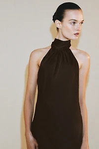 ROBE HALTER SATINÉE ZW COLLECTION