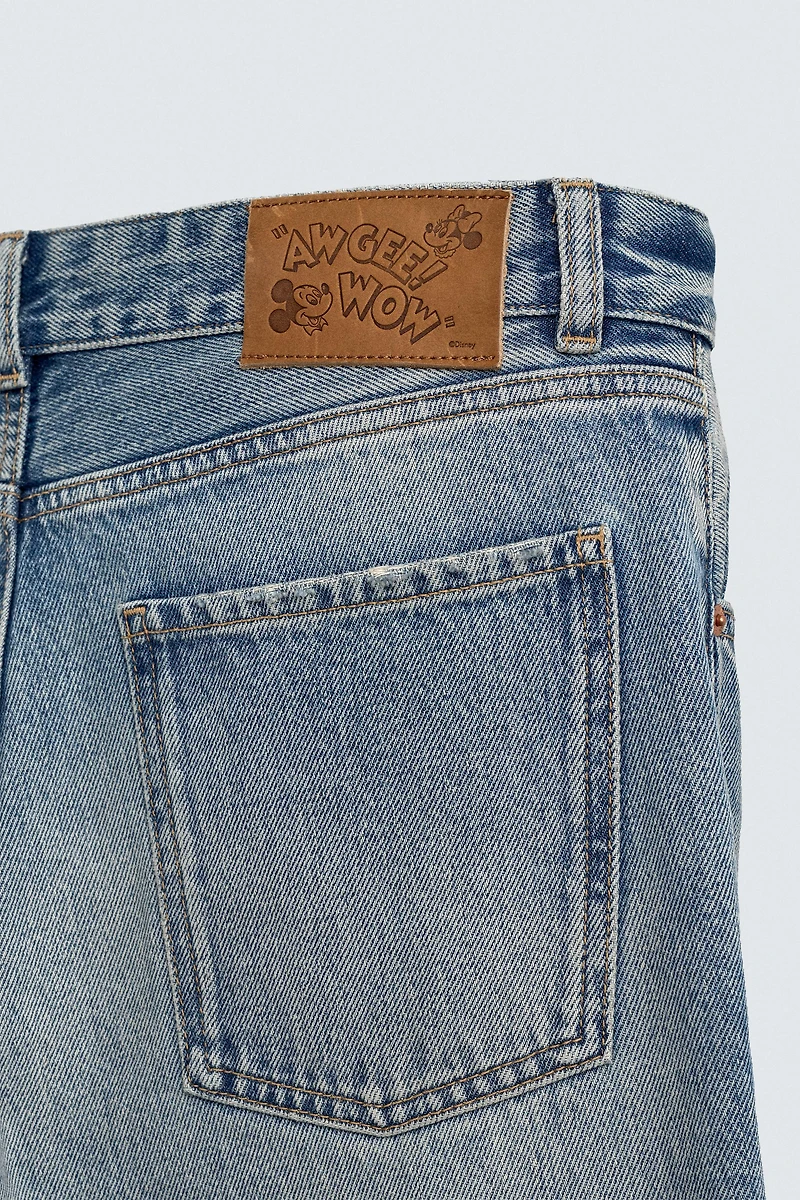 RIPPED FLARE FIT JEANS HARRY LAMBERT FOR ZARA X DISNEY