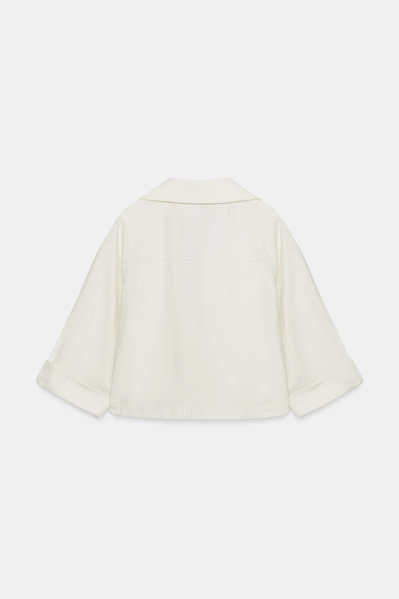 CROPPED BUTTON JACKET