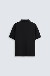 BASIC TEXTURED POLO SHIRT