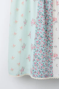 ROBE PATCHWORK DENTELLE FLEURS