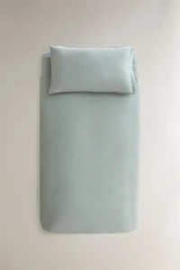 KIDS STRIPED FLANNEL DUVET COVER