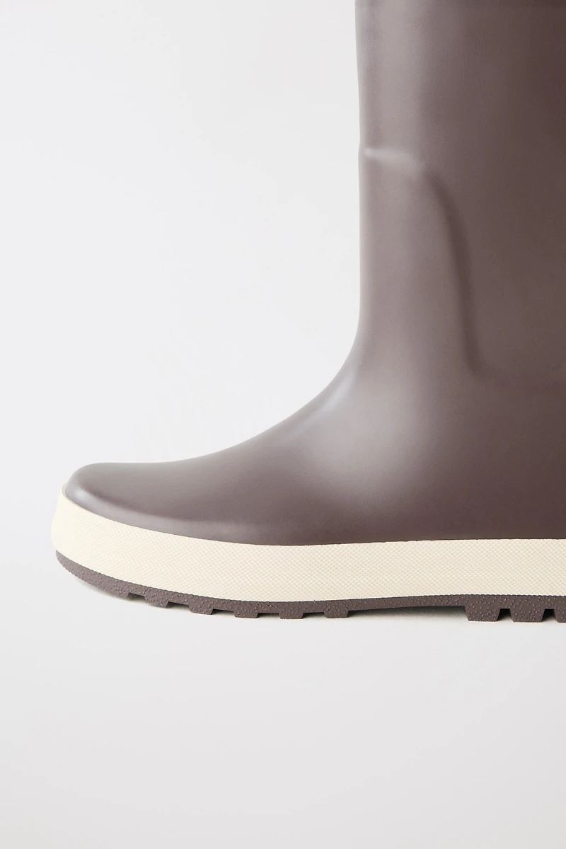 COLOR BLOCK RAIN BOOTS