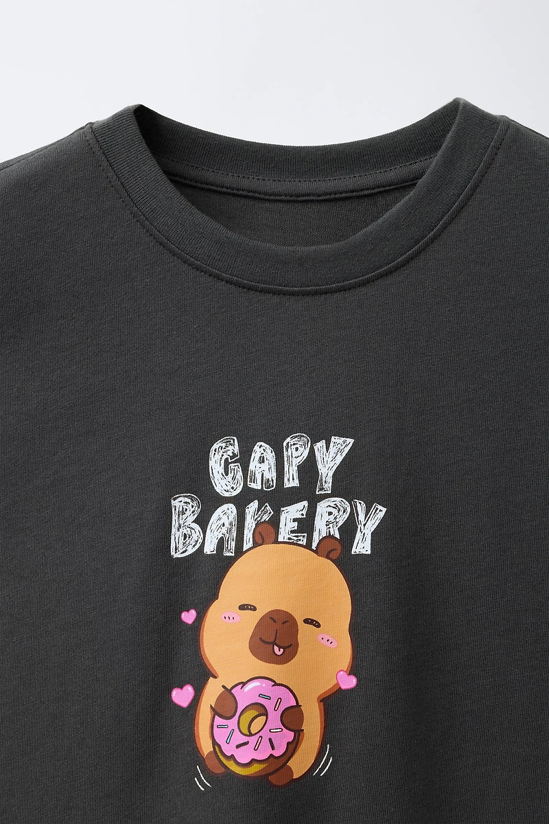 T-SHIRT À IMPRIMÉ CAPYBARA CAPYFUN ©