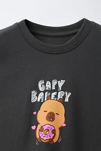 T-SHIRT À IMPRIMÉ CAPYBARA CAPYFUN ©