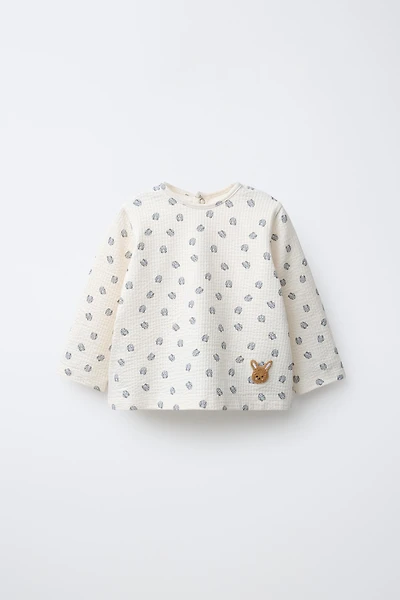 T-SHIRT TEXTURÉ LAPINS