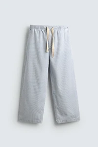 STRIPED BAGGY FIT PANTS