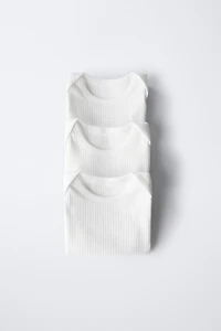 THREE-PACK OF SLEEVELESS BODYSUITS