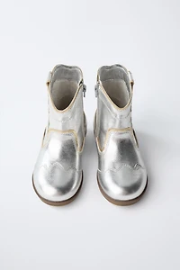 METALLIC EMBROIDERED BOOTS