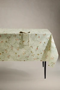NAPPE IMPRIMÉ FLEURS ET DENTELLE