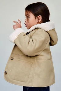 DOUBLE-FACED FLEECE COAT