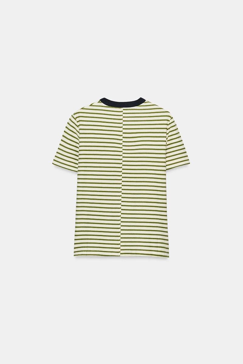 SHORT SLEEVE STRIPED T-SHIRT