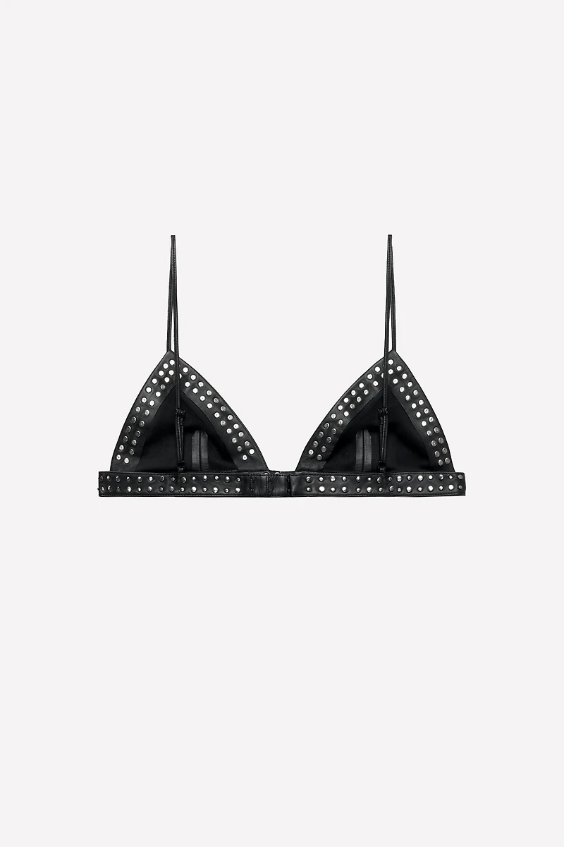 LEATHER STUDDED BRALETTE LUDOVIC DE SAINT SERNIN x ZARA