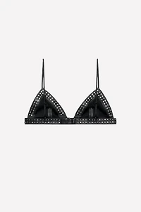 LEATHER STUDDED BRALETTE LUDOVIC DE SAINT SERNIN x ZARA