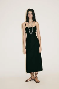 CUT OUT EMBROIDERED DRESS