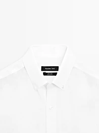 100% linen regular fit shirt