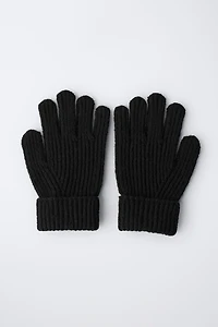PLAIN KNIT GLOVES