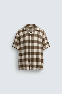CHEMISE STRUCTURÉE À CARREAUX