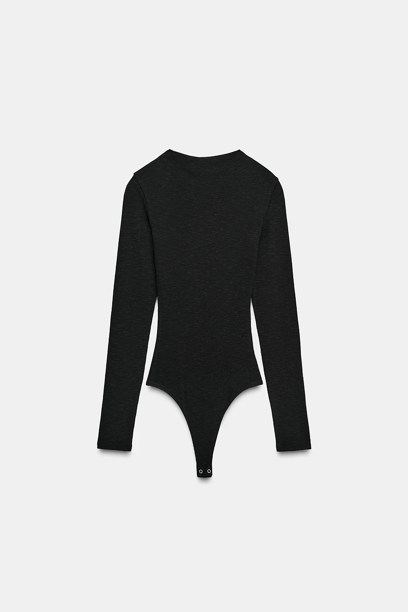 LONG SLEEVE RIBBED BODYSUIT