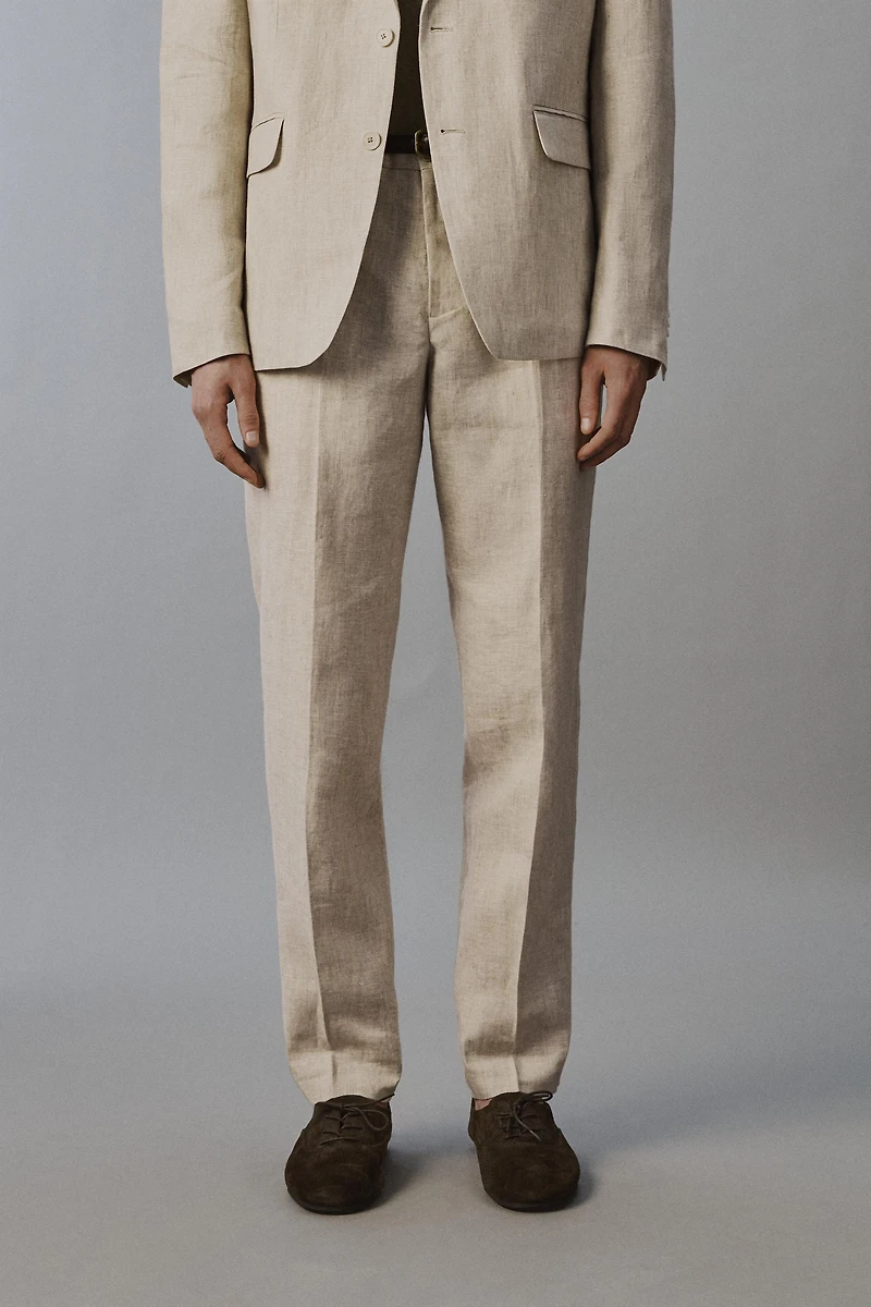 100% LINEN SUIT PANTS