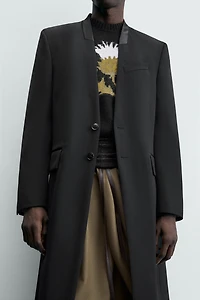 VESTE LONGUE JACQUARD RAYURES ÉDITION LIMITÉE