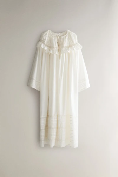 COTTON LACE ROBE