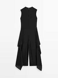 Flowing jumpsuit with knot detail