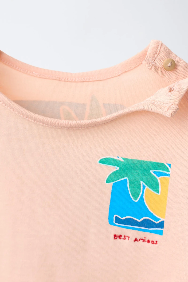 PALM TREE PRINT T-SHIRT