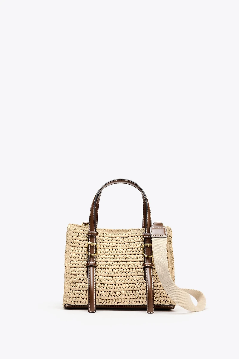 WOVEN MINI TOTE BAG