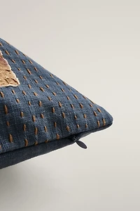EMBROIDERED THROW PILLOW COVER