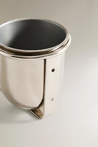 VERRE BROSSE À DENTS MÉTAL BRILLANT