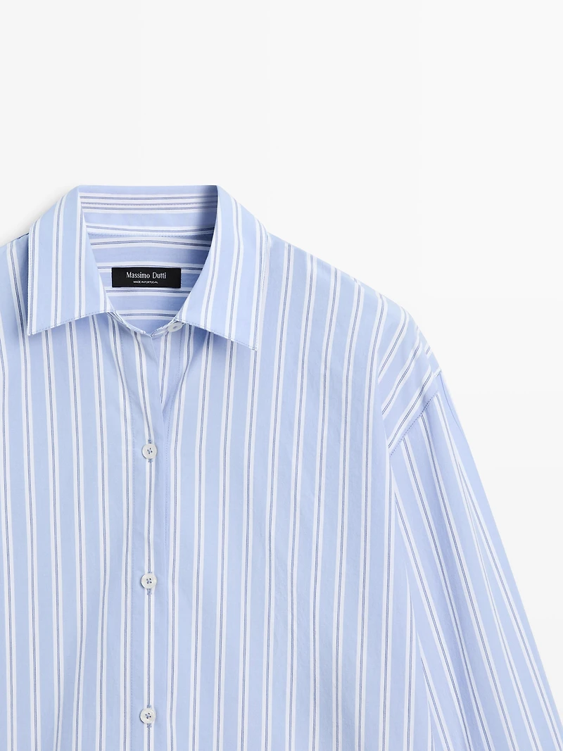 100% cotton striped shirt
