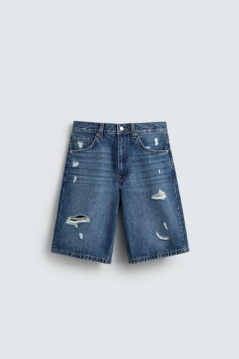 BAGGY FIT DENIM SHORTS