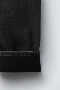 FLEECE-LINED BALLOON JEANS