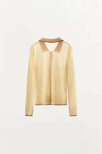 100% WOOL POLO JACKET