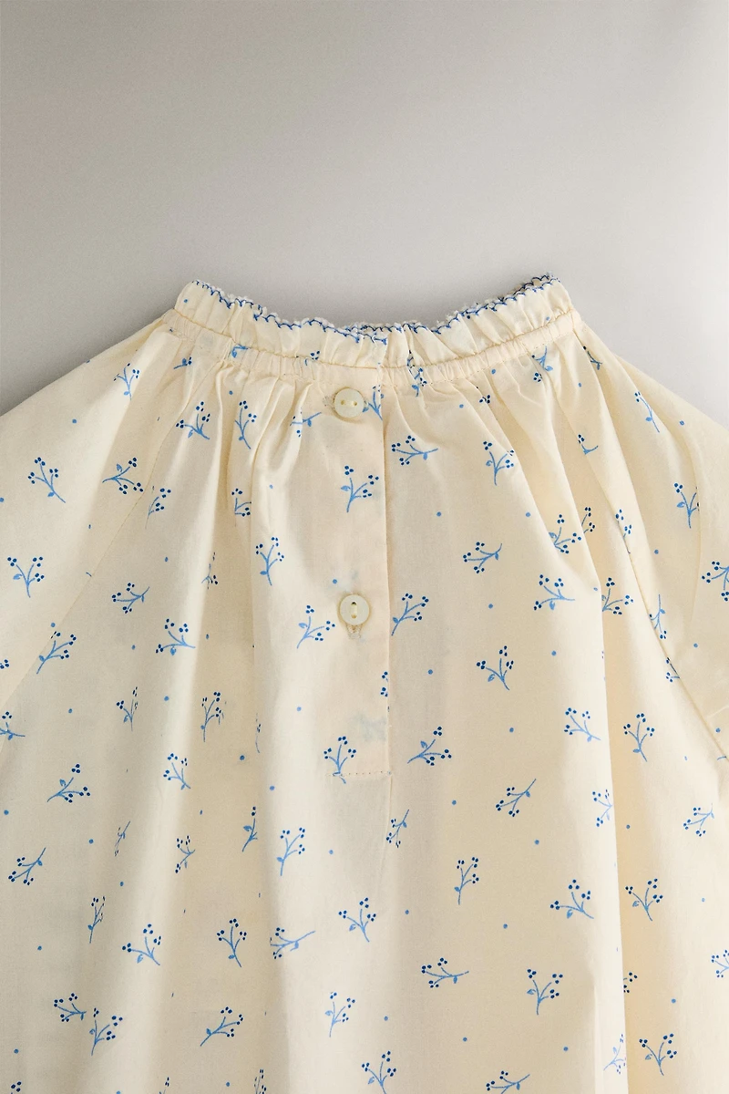 GRENOUILLÈRE BÉBÉ FLORALE