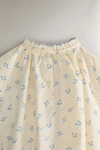 GRENOUILLÈRE BÉBÉ FLORALE