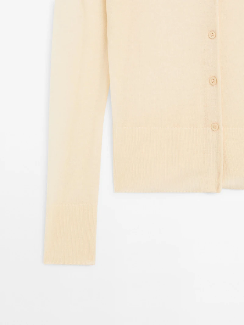 Cardigan léger 100 % laine - STUDIO