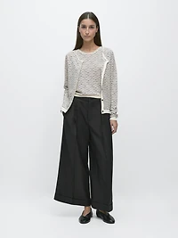 100% cotton knit cardigan