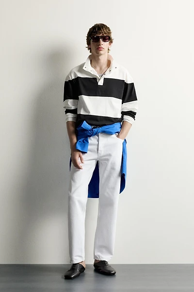 STRIPED RELAXED-FIT POLO