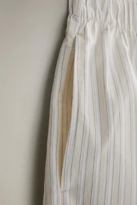 SHORT COTON RAYURES