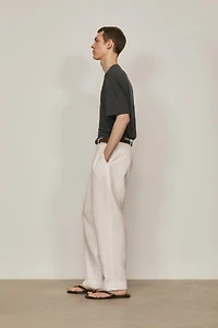 100% linen short sleeve T-shirt