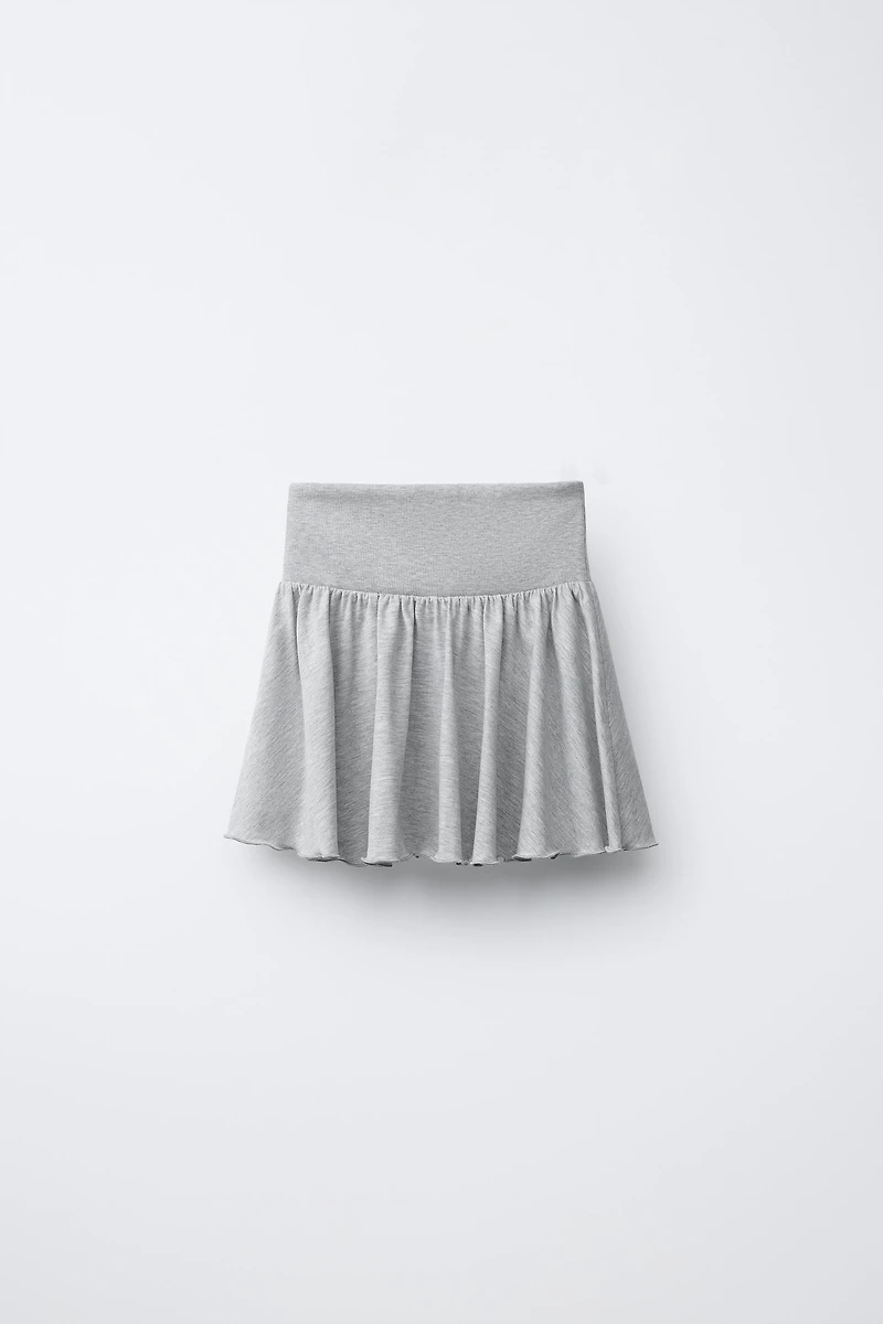 STUDDED RUFFLE SKIRT