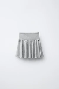 STUDDED RUFFLE SKIRT