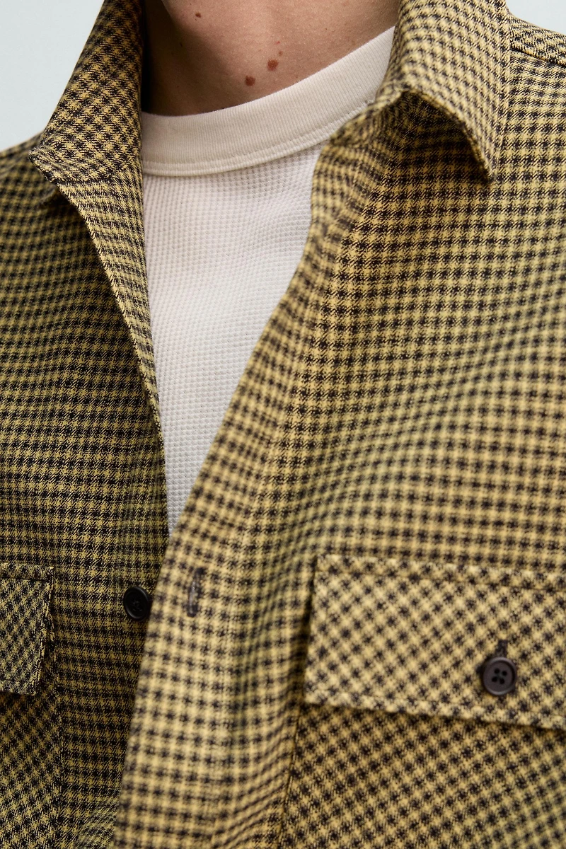 CHEMISE EN FLANELLE À CARREAUX AARON LEVINE X ZARA